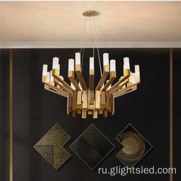 Внутренняя гостиная Led Chandelier Pendant Light